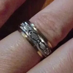 New yellow tone wedding band